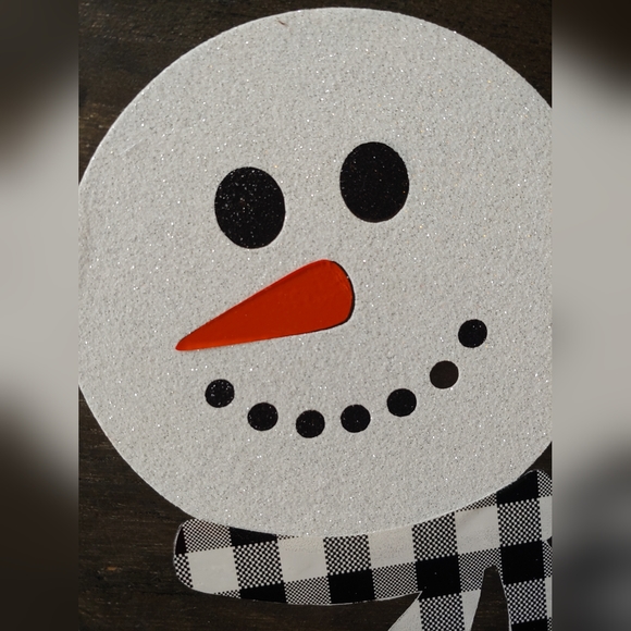 18" Snowman Door Round - Picture 3 of 3